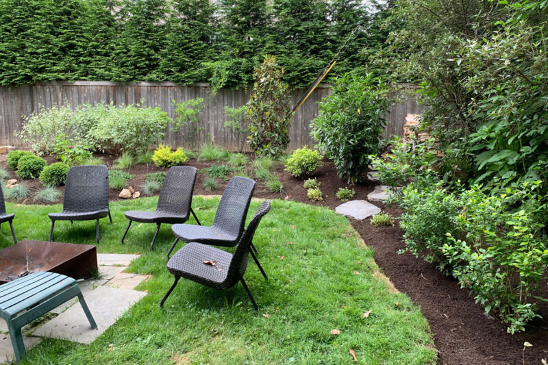 New firepit garden (photo by Dave Sztenderowicz)